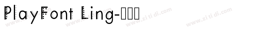PlayFont Ling字体转换